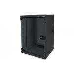 DIGITUS 254 mm (10') 9U wall mounting cabinet 464x312x300 mm, color black (RAL 9005) (DN-10-09U-B)