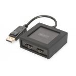 DIGITUS 4K DisplayPort to DisplayPort Splitter 1x DP in, 2x DP out, 4K*2K30Hz (DS-45404)