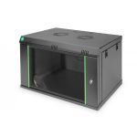 DIGITUS 7U wall mounting cabinet, Dynamic 389x600x450 mm, color black (RAL 9005) (DN-19 07-U-EC-SW)