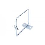 DIGITUS Cable management ring, steel, 80 x 80 mm side opening, offset fixation (DN-97676)