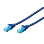 DIGITUS CAT 5e U-UTP patch cord, PVC AWG 26/7, length 1.5 m, color blue (DK-1512-015/B)