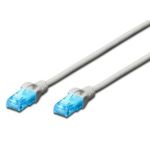 DIGITUS CAT 5e U-UTP patch cord, PVC AWG 26/7, length 1.5 m, color grey (DK-1512-015)