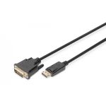 DIGITUS DisplayPort adapter cable, DP - DVI (24+1) M/M, 3.0m, w/interlock, DP 1.1a compatible, (DB-340301-030-S)