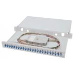 DIGITUS FO splice box, 1U, equipped, 24x LC DX, OS2 incl. splice cassette, colored pigtails, couplers (DN-96332/9)