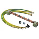 DIGITUS Potential equalisation bar, 220 mm 6 connection points, incl. earthing leads (DN-19 EARTH)