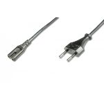 DIGITUS Power Cord, Euro - C7 M/F, 1.8m, H03VVH2-F 0.75qmm, black (AK-440104-018-S)