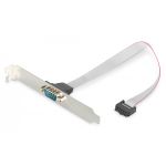 DIGITUS Serial Slot Bracket cable, D-Sub9 - IDC 2x5pin M/F, 0.25m, serial, DTK, be (AK-610300-003-E)