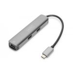 DIGITUS Type-C to HDMI (4K/30Hz) USB-AX3/RJ45 Adapter (DA-70892)