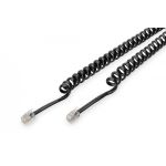 DIGITUS UAE connection cable, RJ10 M/M, 2.0m, CU, 4x7x0,12mm, flat, helic, bl (AK-460101-020-S)