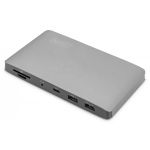 DIGITUS Universal Docking Station, USB 3.0, 7-Port, Travel 2x Video, 3x USB 3.0, 1x USB-C, RJ45, Audio (DA-70895)