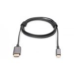 DIGITUS USB-C - HDMI Adapter, 1.8 m 4K/30Hz, black, metal housing (DA-70821)