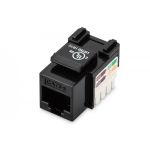 DIGITUS CAT 5e Keystone Jack, unshielded RJ45 to LSA, color black (DN-93501)