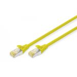 DIGITUS CAT 6A S-FTP patch cord, Cu, LSZH AWG 26/7, length 0.25 m, color yellow (DK-1644-A-0025/Y)