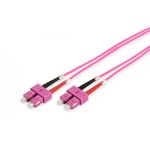 DIGITUS FO patch cord, duplex, SC to SC MM OM4 50/125 µ, 3 m (DK-2522-03-4)