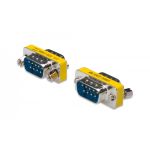 DIGITUS Gender Changer, D-Sub9 metal housing, M/M, with Hex screws (AK-610505-000-I)