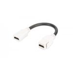 DIGITUS HDMI 2.0 Keystone Jack for DN-93832, 12 cm cable, pure white (RAL 9003) (DN-93403)