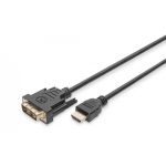 DIGITUS HDMI adapter cable, type A-DVI(18+1) M/M, 2.0m, Full HD, bl (DB-330300-020-S)
