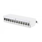 DIGITUS Modular Desktop Patch Panel, shielded 12-port, light grey (DN-93706)