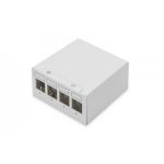DIGITUS Modular Desktop Patch Panel, shielded 4-port, light grey (DN-93714)