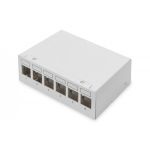 DIGITUS Modular Desktop Patch Panel, shielded 6-port, light grey (DN-93716)