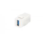 DIGITUS USB 3.0 Keystone Jack for DN-93832, pure white (RAL 9003) (DN-93404)