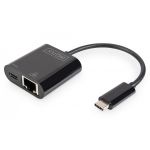 DIGITUS USB-Type-C Gigabit Ethernet Adapter + PD with power delivery function (DN-3027)