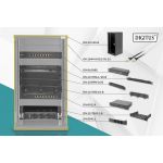 DIGITUS 10 inch network bundle, including 12U cabinet, black and various components (DN-10-SET-3-B)