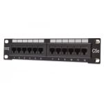 DIGITUS CAT 5e - Class D Patch Panel - unshielded - RJ-45 - Cat5e - Black - Rack mounting - 1U - EIA/TIA 568 ISO/IEC DIS 11801 (DN-91512U)
