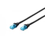 DIGITUS CAT 5e U-UTP patch cord, Cu, PVC AWG 26/7, length 3 m, color black (DK-1511-030/BLACK)