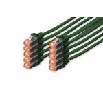 DIGITUS CAT 6 S-FTP patch cord, Cu, LSZH AWG 27/7, length 1 m, 10 pieces, color green (DK-1644-010-G-10)