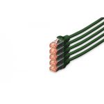 DIGITUS CAT 6 S-FTP patch cord, Cu, LSZH AWG 27/7, length 10 m, 5 pieces, color green (DK-1644-100-G-5)