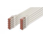 DIGITUS CAT 6 S-FTP patch cord, Cu, LSZH AWG 27/7, length 2 m, 10 pieces, color white (DK-1644-020-WH-10)