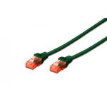 DIGITUS CAT 6 U-UTP patch cord, Cu, LSZH AWG 26/7, length 0.25 m, color green (DK-1617-0025/G)