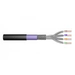 DIGITUS CAT 7 S-FTP outdoor installation cable, 1200 MHz PE, inner Eca (LSZH), AWG 23/1, 1000 m, sx, black (DK-1741-VH-10-OD)