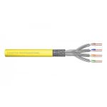 DIGITUS CAT 7A S-FTP installation cable, 1500 MHz Dca (EN 50575), AWG 22/1, 1000 m drum, sx, yellow (DK-1743-A-VH-10)