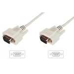 DIGITUS Datatransfer connection cable, D-Sub9 M/M, 3.0m, serial, molded, be (AK-610107-030-E)