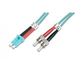DIGITUS FO patch cord, duplex, LC to ST MM OM3 50/125 µ, 2 m (DK-2531-02/3)
