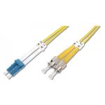 DIGITUS FO patch cord, duplex, LC to ST SM OS2 09/125 µ, 2 m (DK-2931-02)