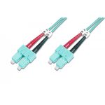 DIGITUS FO patch cord, duplex, SC to SC MM OM3 50/125 µ, 5 m (DK-2522-05/3)