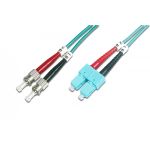 DIGITUS FO patch cord, duplex, ST to SC MM OM3 50/125 µ, 1 m (DK-2512-01/3)