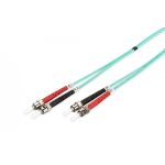 DIGITUS FO patch cord, duplex, ST to ST MM OM3 50/125 µ, 2m (DK-2511-02/3)