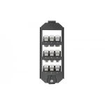 DIGITUS Frame set, 3-level for 9x Keystone Jacks Suitable for OBO-Ackermann GES9 (AN-25179)