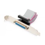 DIGITUS Printer Slot Bracket cable, D-Sub25 - IDC 26pin F/F, 0.25m, parallel/serial, be (AK-580300-003-E)