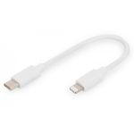 DIGITUS Type C to lightning MFI C94, 0.15M Data and charging cable, white, 5V, 3A (DB-600109-001-W)