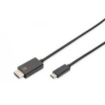 DIGITUS USB Type-C adapter cable, Type-C to HDMI A M/M, 2.0m, 4K/60Hz, 18GB, bl, gold (DB-300330-020-S)
