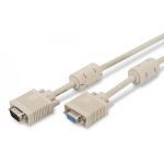 DIGITUS VGA Monitor extension cable, HD15 M/F, 3.0m, 3Coax/7C, 2xferrite, be (AK-310203-030-E)