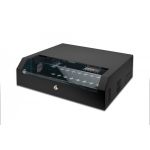 DIGITUS Wall mounting cabinet, SOHO, slim, 156x525x475 mm 3U rotatable, 2U fix, color black (RAL 9005) (DN-19 04U-PB-B)