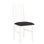 Scaun living/bucatarie Bosini 4, alb/negru, 40x43x94 cm, UnicSpot