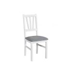 Scaun living/bucatarie Bosini 5, alb/gri, 40x43x94 cm, UnicSpot