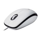 logitech Logitech M100, Corded mouse, White M100 corded mice,  Ambidextrous, Optical, USB Type-A, 1000 DPI, White (910-005004)
